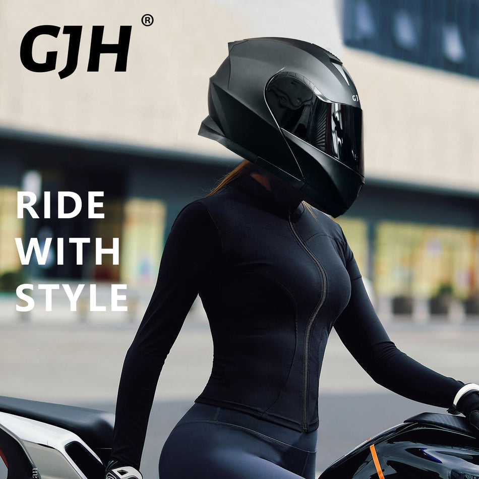 ABS DOT Flip-Up Motorcycle Helmet with Anti-Fog and Lens Options