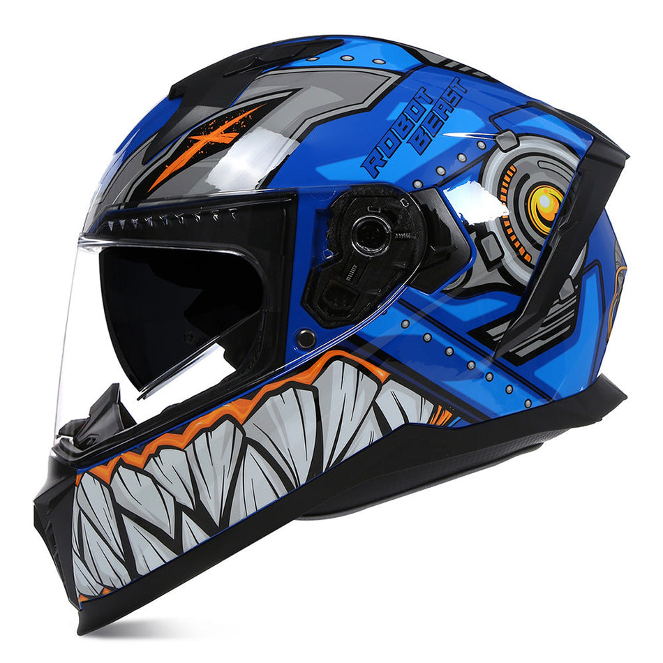 ABS Full Face Electric Motorcycle Helmet with Bluetooth Option