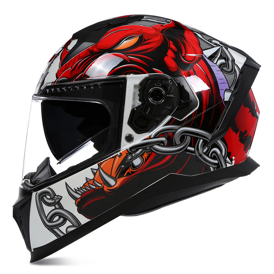 ABS Full Face Electric Motorcycle Helmet with Bluetooth Option