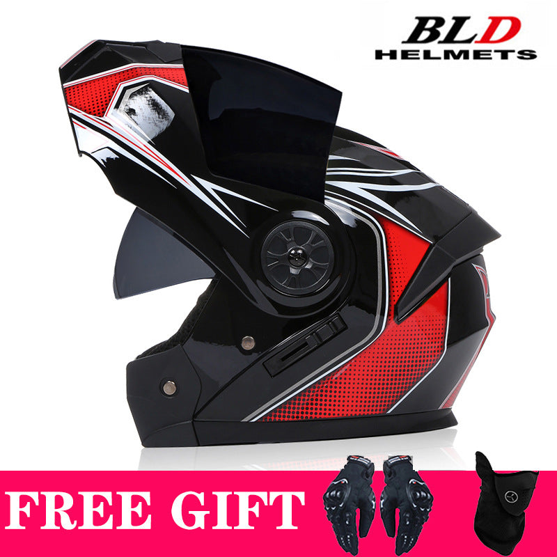 ABS Full Face Motorcycle Helmet with Mask and Lens Options