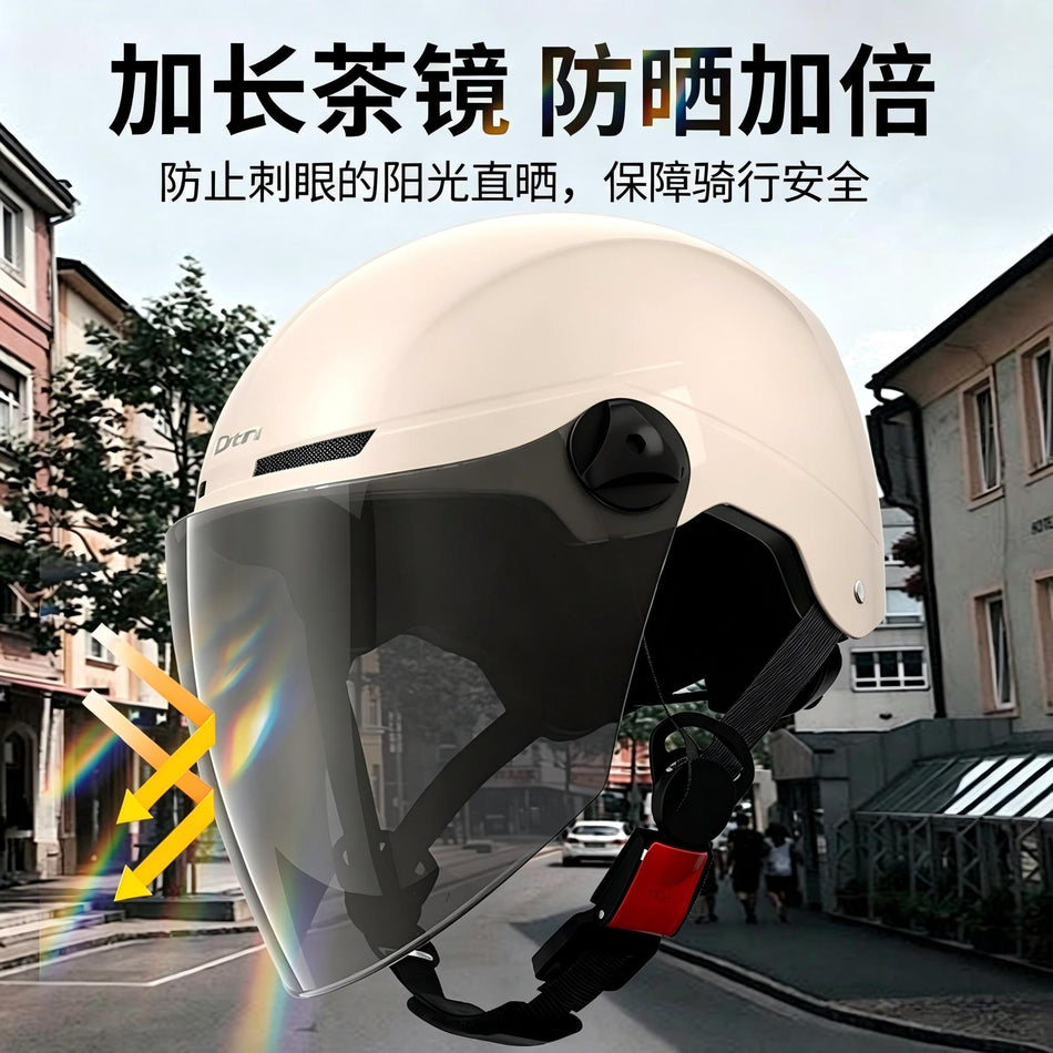 ABS 3C Certified Half Helmet with Long Mirror Options