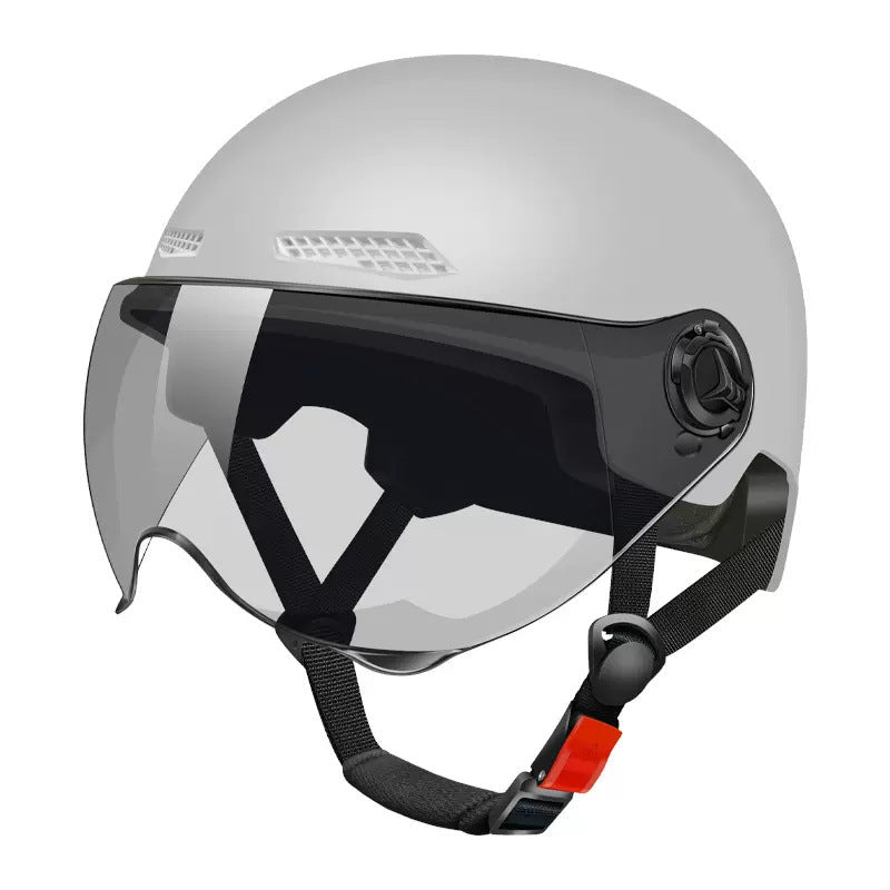 ABS 3C Certified Summer Half Helmet with Short and Long Mirrors