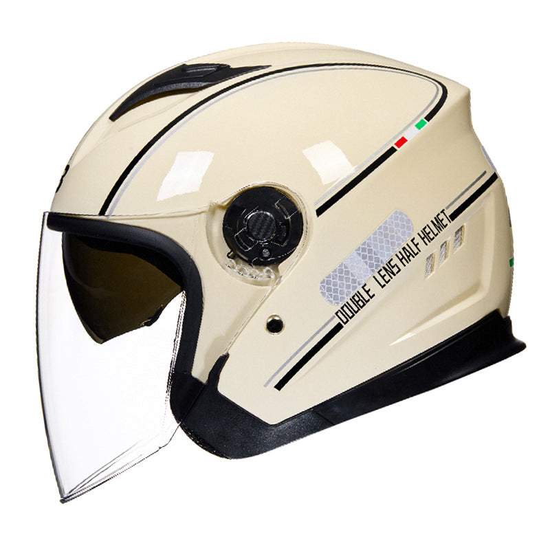 ABS 3C Class A Motorcycle Helmet with Anti-Fog Double Lens