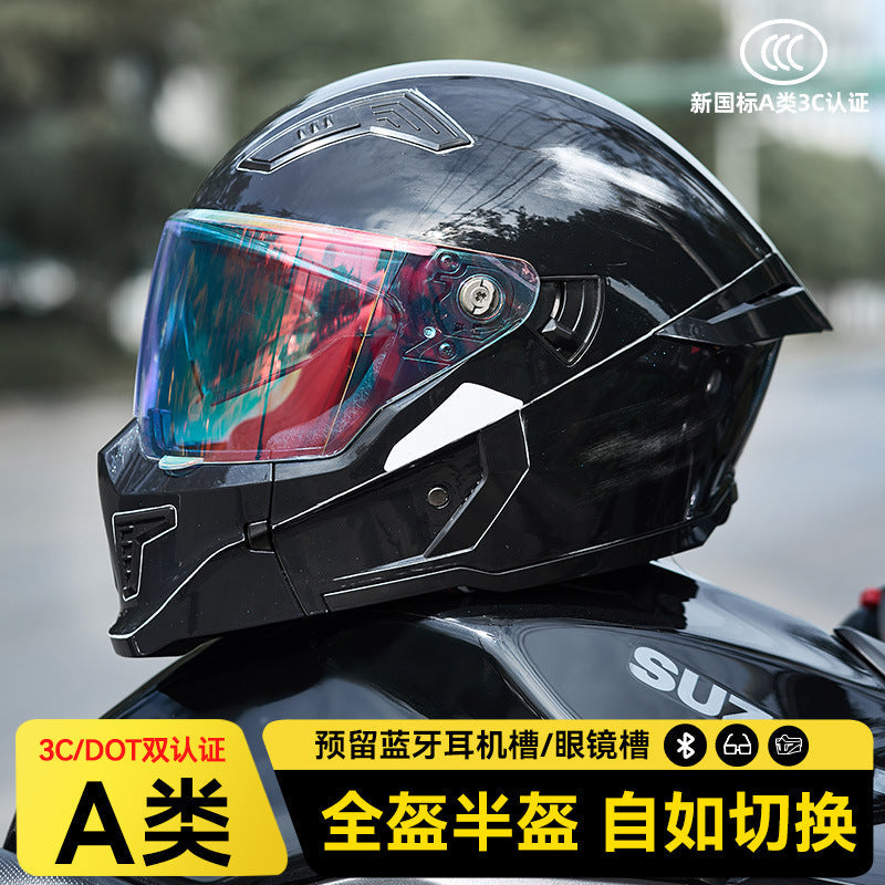 ABS 3C Full Face Motorcycle Helmet with American-Inspired Design