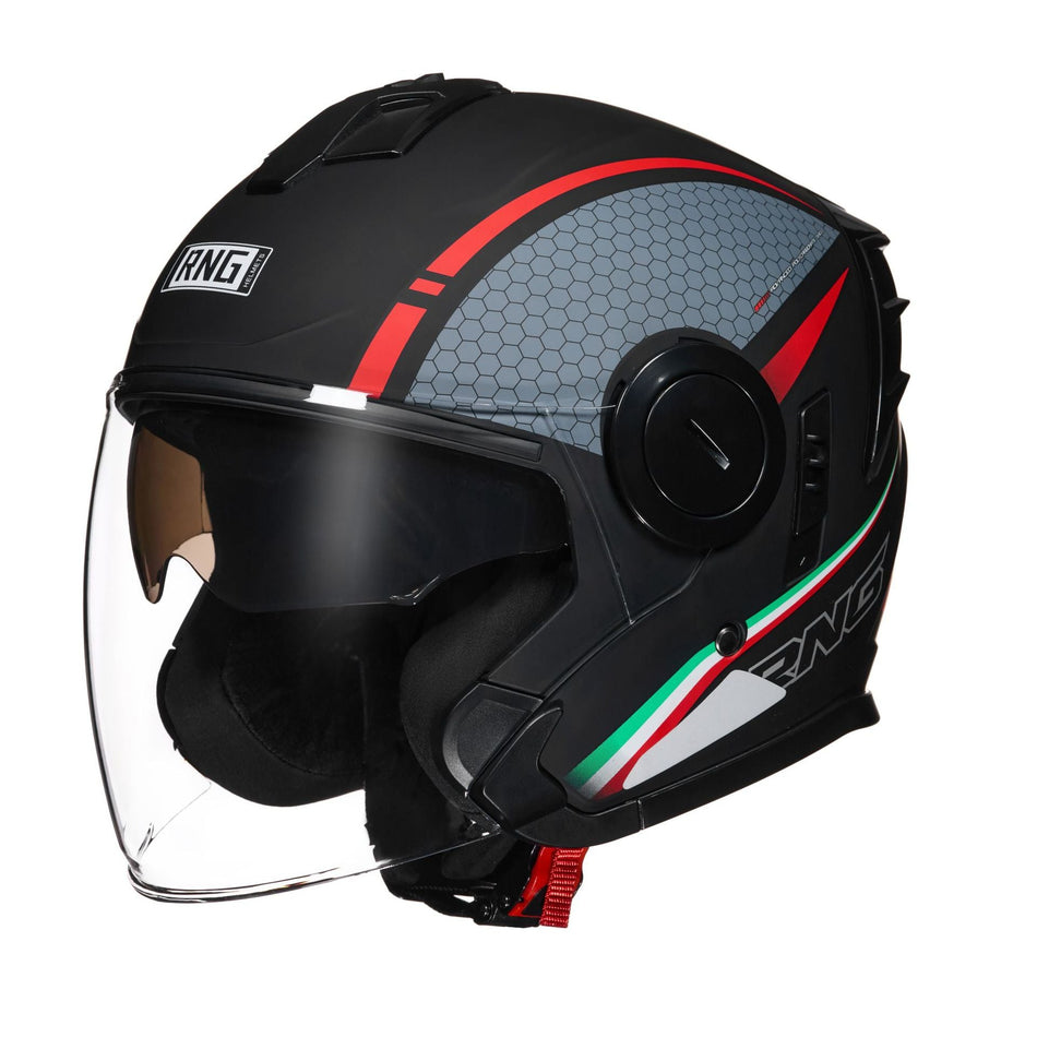 ABS 3C 3/4 Motorcycle Helmet with Bluetooth Headset Options