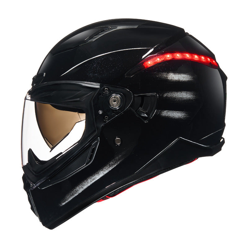 RNG 3C Full Face Motorcycle Helmet with Dual Visors and Tail