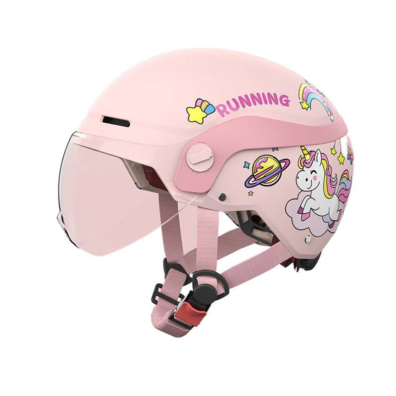 Adjustable ABS Kids Helmet with Sun Protection for Ages 3–16