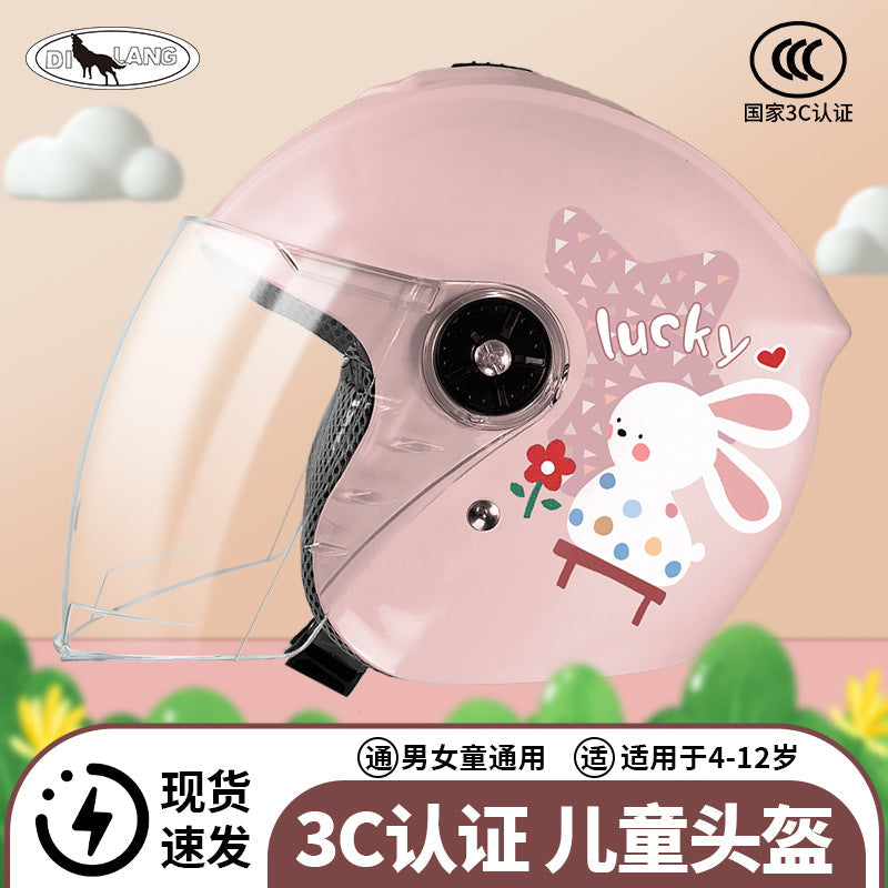 3C Certified ABS Winter Helmet for Kids Aged 6–12, Electric