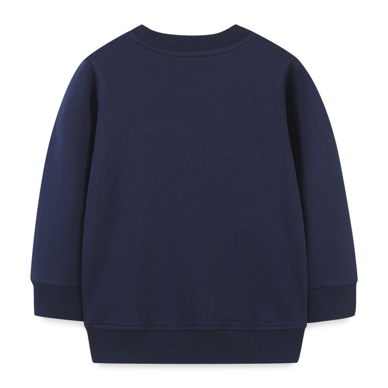 Boys' 100% Cotton French Terry Cartoon Sweatshirt