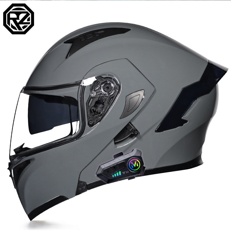 3C Certified Full-Face Helmet with Bluetooth and Dual Visor