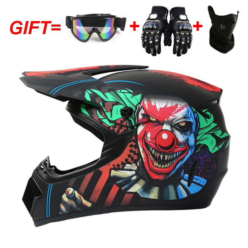 ABS Off-Road Full-Face Motorcycle Helmet for Adults, All-Season