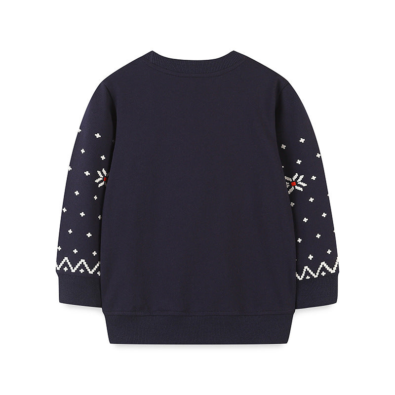 Unisex 100% Cotton Soft Knit Elk Christmas Sweatshirt