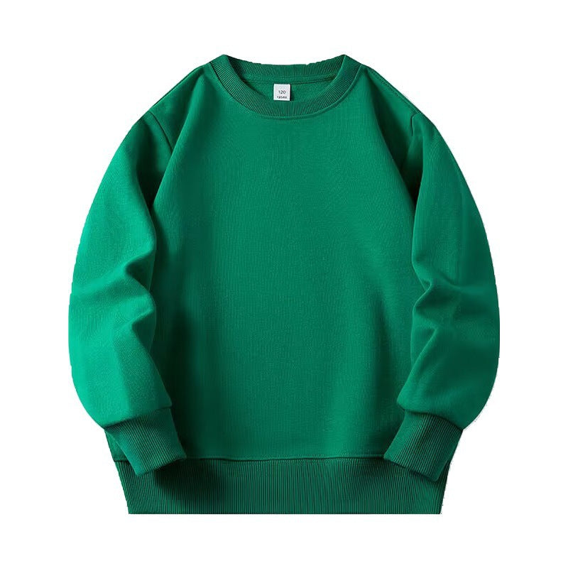 Unisex Kids' Soft Crewneck Solid Color Sweatshirt