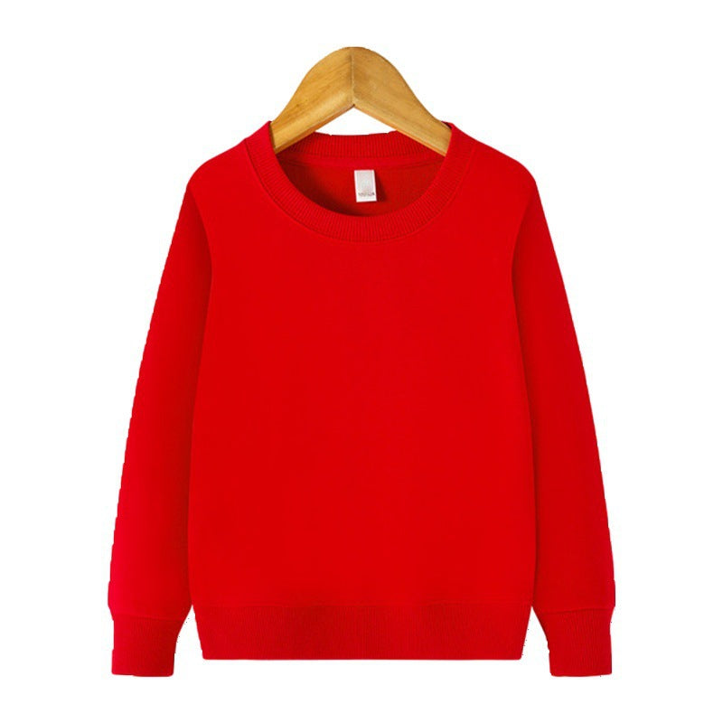 Unisex Kids' Soft Crewneck Solid Color Sweatshirt
