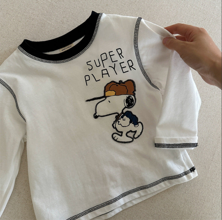 Unisex 100% Cotton Colorblock Puppy Soft Sweatshirt