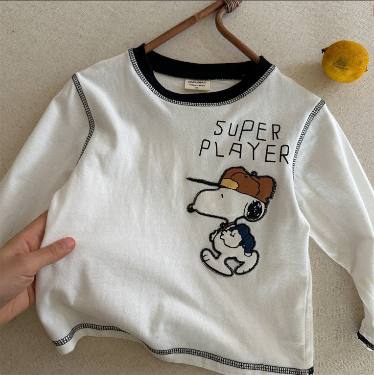 Unisex 100% Cotton Colorblock Puppy Soft Sweatshirt