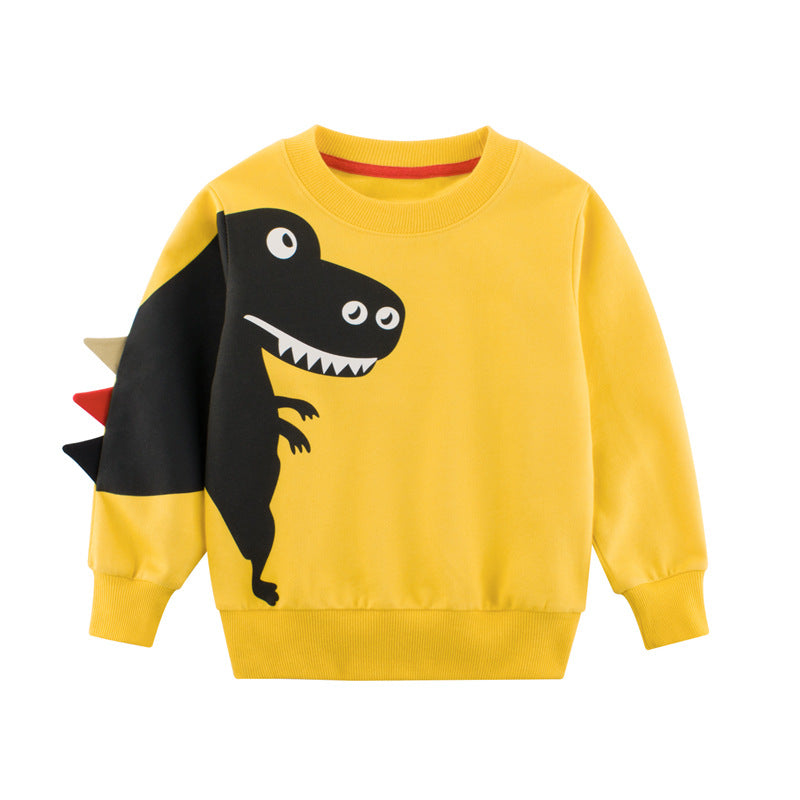 Unisex 100% Cotton Dinosaur Pullover Sweatshirt