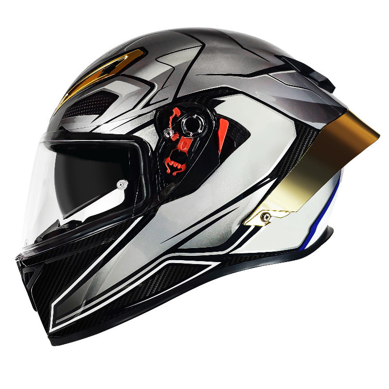 3C Certified ABS Full-Face Motorcycle Helmet with Lens,