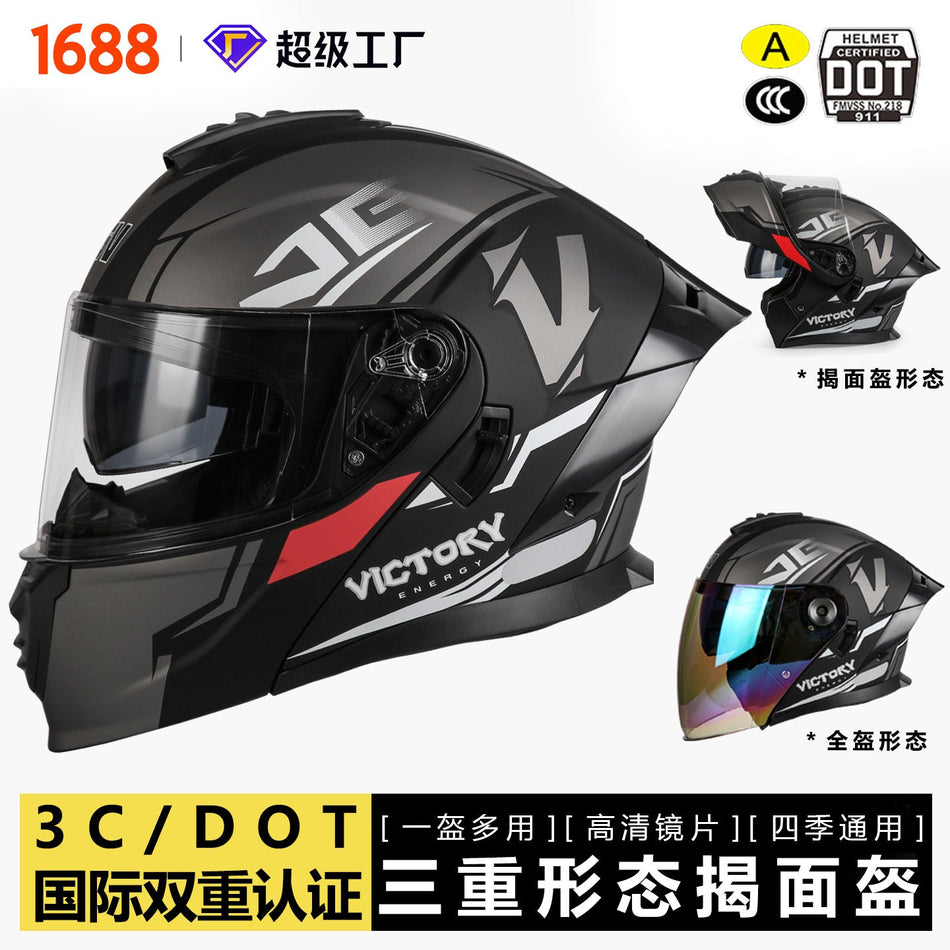 3C Certified VGV Open-Face Motorcycle Helmet, 5 Colors