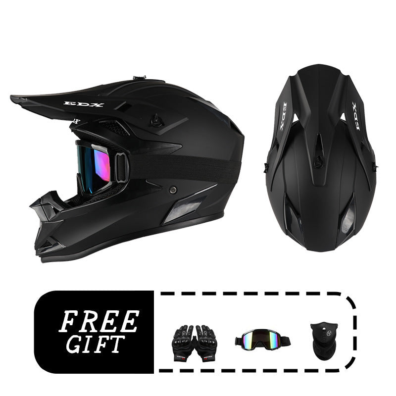 VGV ABS Off-Road Motorcycle Helmet with Goggles Mask Gloves