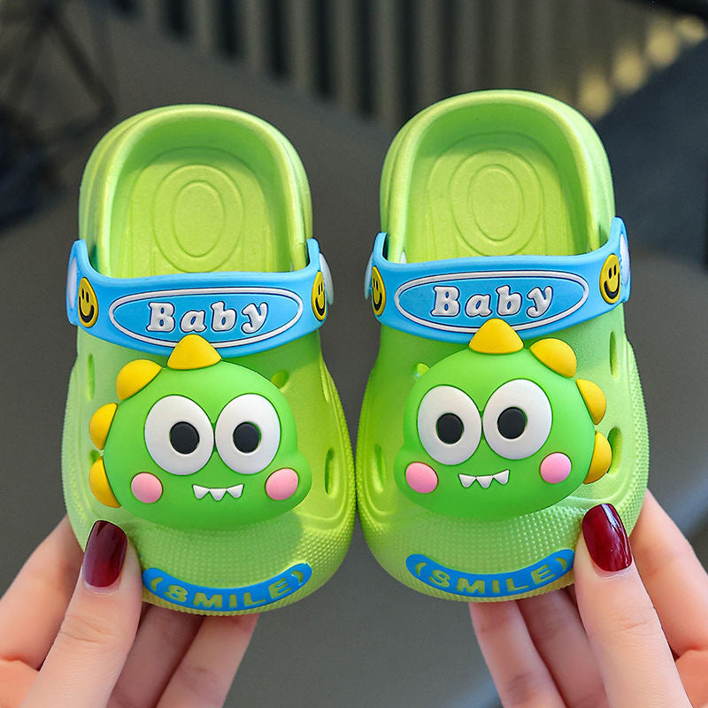 Unisex Toddlers' Dinosaur PVC Non-Slip Clogs