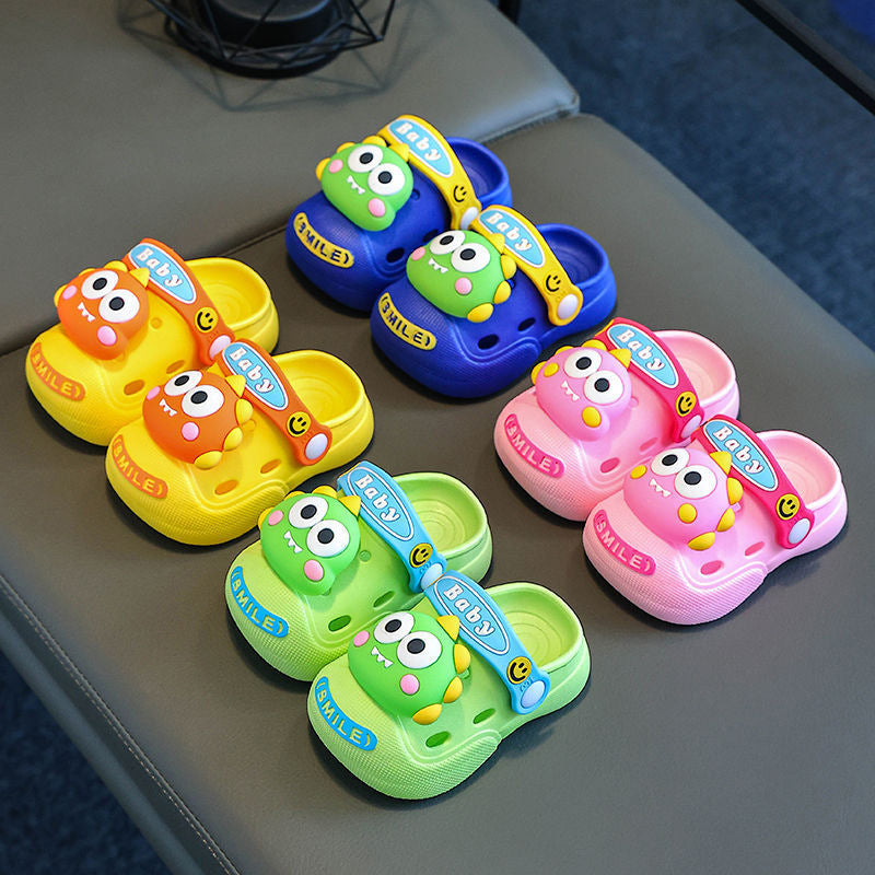 Unisex Toddlers' Dinosaur PVC Non-Slip Clogs