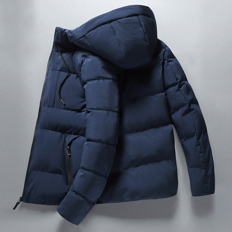 INSTOCK-Korean Slim-Fit Men’s Hooded Down Jacket