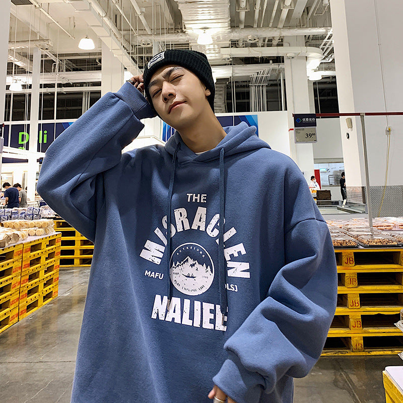 Fleece Hoodie – Korean Loose Hong Kong Style Jacket