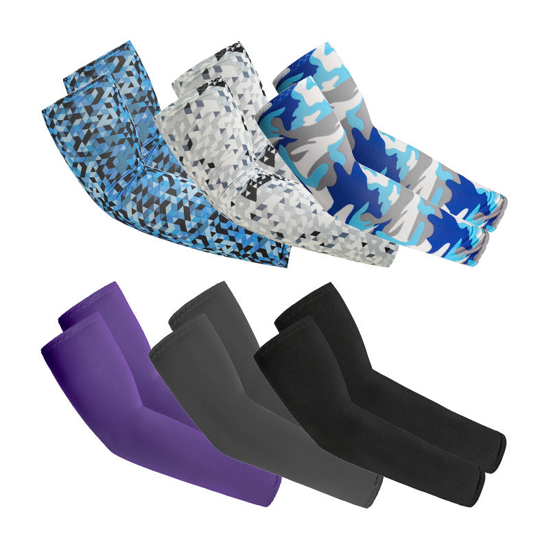 Camouflage Ice Silk UV Sleeves | Breathable & Anti-UV