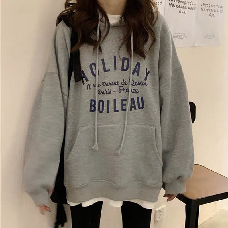 Korean Style Loose Hoodie