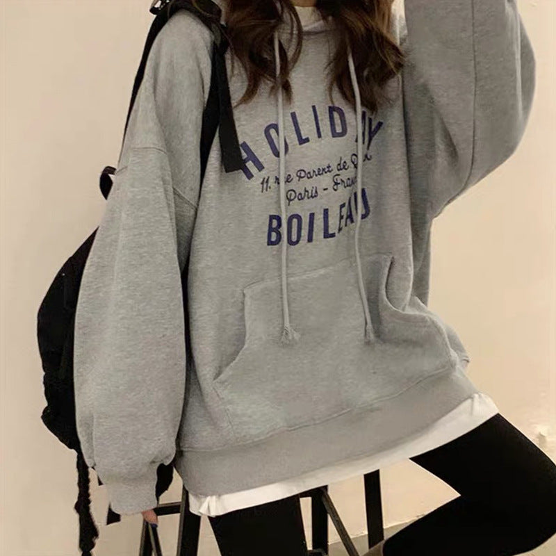 Korean Style Loose Hoodie