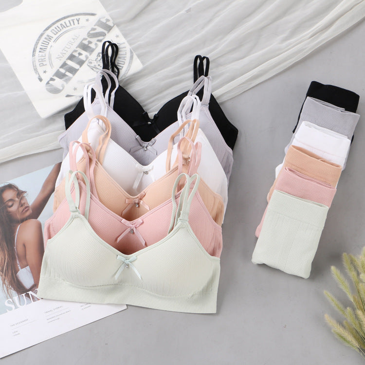 Fixed Cup Training Bra – Soft & Wireless (Pack of 2 )