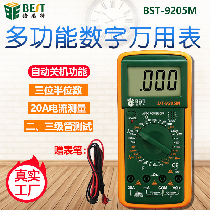 9205M Auto-Ranging Digital Multimeter Electrician Tester