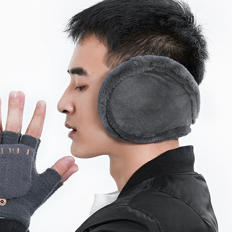 Men’s Thick Plush Earmuffs – Winter Warm Ear Protection
