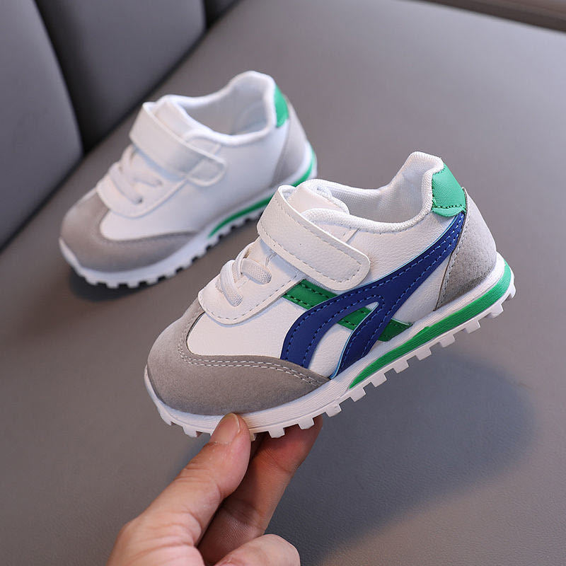 INSTOCK-Leather Baby Shoes – White Toddler Shoes for 0–5 Years