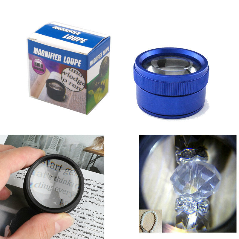 30X 36mm Cylindrical Handheld Magnifying Glass for Jewelry