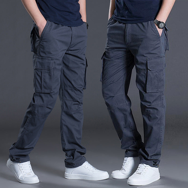 Men’s Pure Cotton Cargo Pants Loose Fit