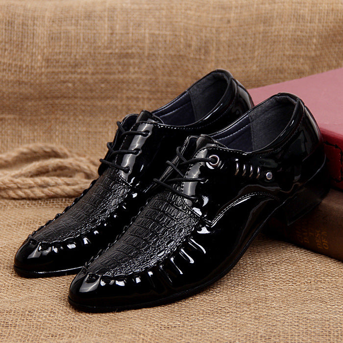 Men's Pointed Toe casual leather shoes