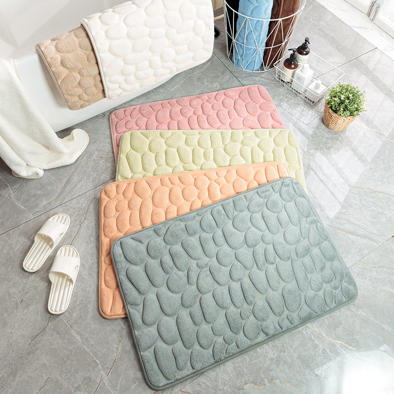 Non-Slip Pebble Bathroom & Kitchen Floor Mat