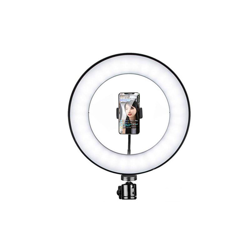 10" Floor-Standing Live Broadcast Fill Light with Phone Holder