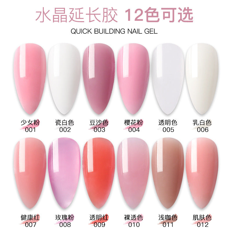 Fast-Setting Nail Extension Glue with Glitter & Sequins