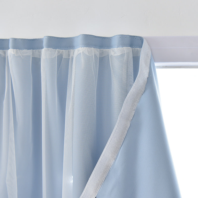 Hollow Star Punch-Free Nordic Shading Curtain