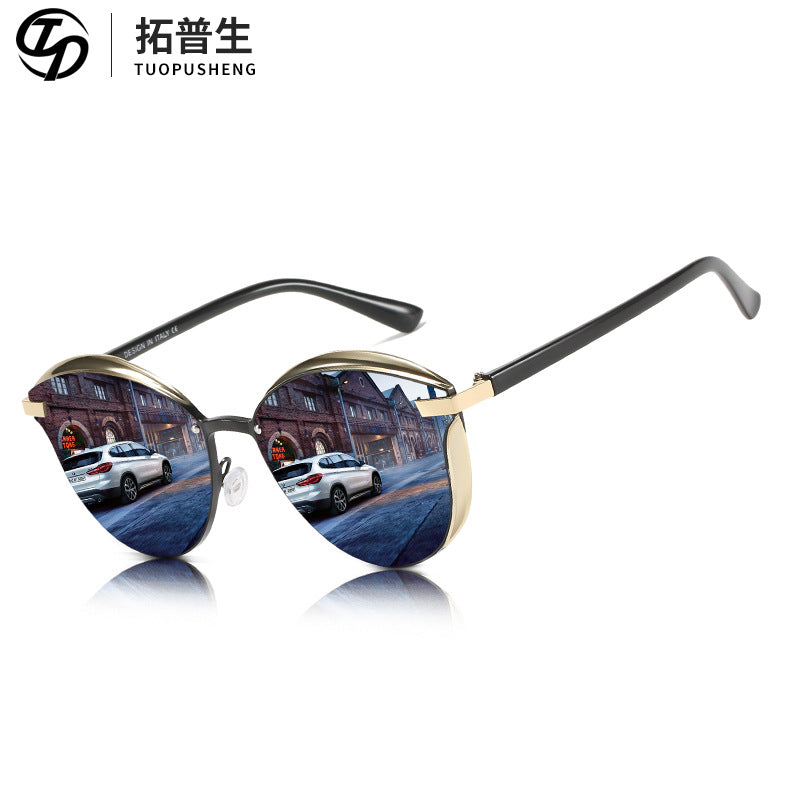STOCK-Men's Metal Polarized Sunglasses
