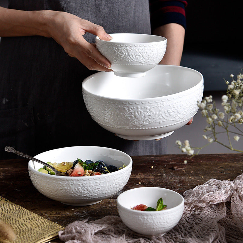 Nordic Style Ceramic Salad, Soup & Rice Bowl