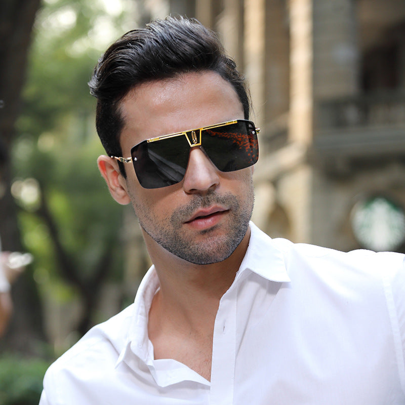 Large Frame 10076 Sunglasses – Men’s Bold Square Style