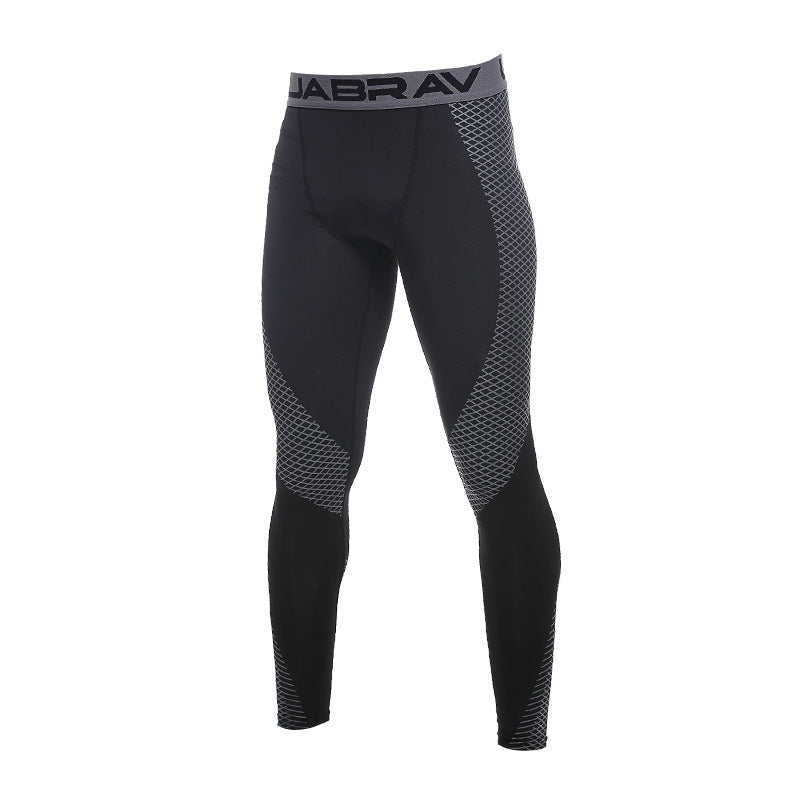 Men’s Breathable Quick-Dry Compression Cropped Tights