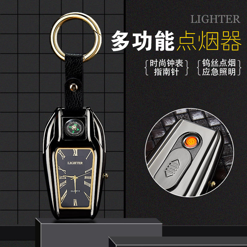 HF-22 Multifunctional Outdoor Keychain – Lighter & Compass