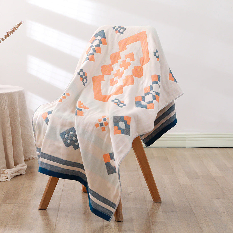 Four-Layer Gauze Cotton 70x140 Bohemia Soft Beach Towel