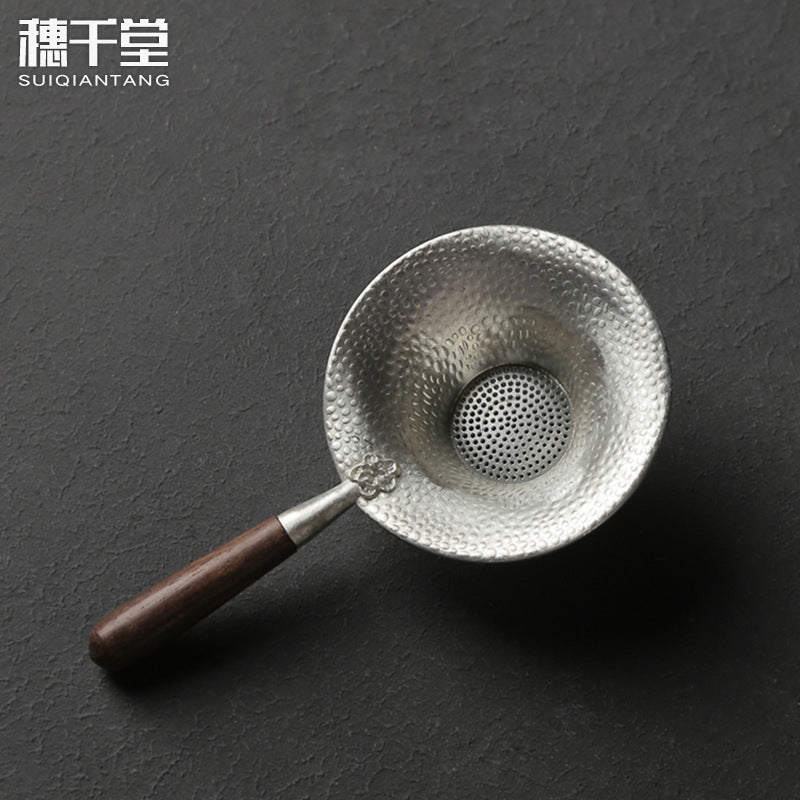 Suiqiantang Pure Tin Silver Tea Strainer Kung Fu Set