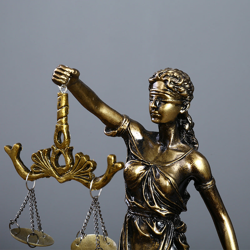 STOCK-Themis Statue – Imitation Copper Lady Justice Legal
